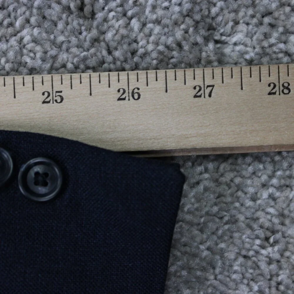 Jos. A. Bank 730 Burke Blazer Mens 46 L‎ Blue Linen/Wool Blend Sports Jacket